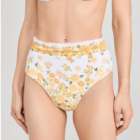 FARM Rio High Waisted Bikini Bottom, size Large - Picture 2 of 3